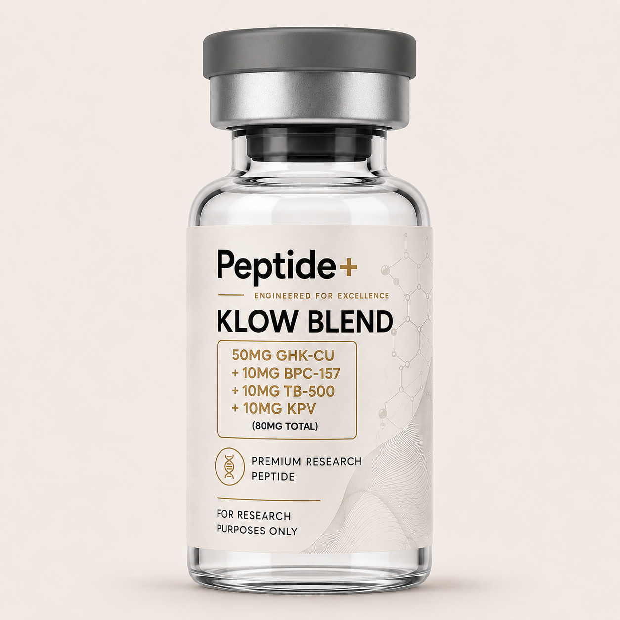 Klow Blend | 50mg GHK-Cu + 10mg BPC-157 + 10mg TB-500 + 10mg KPV