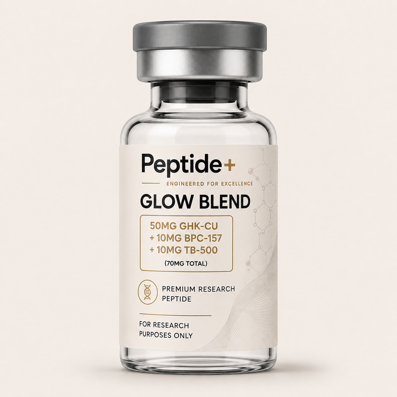 Glow Blend Research Peptide – GHK-Cu 50mg / BPC-157 10mg / TB-500 10mg